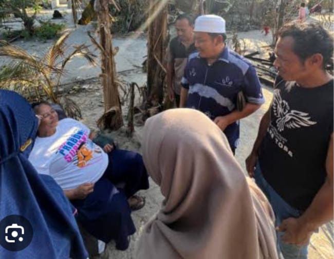 Ketua IMBAI Sergai Berikan Dukungan Pada Korban Kebakaran di Desa Bogak Besar