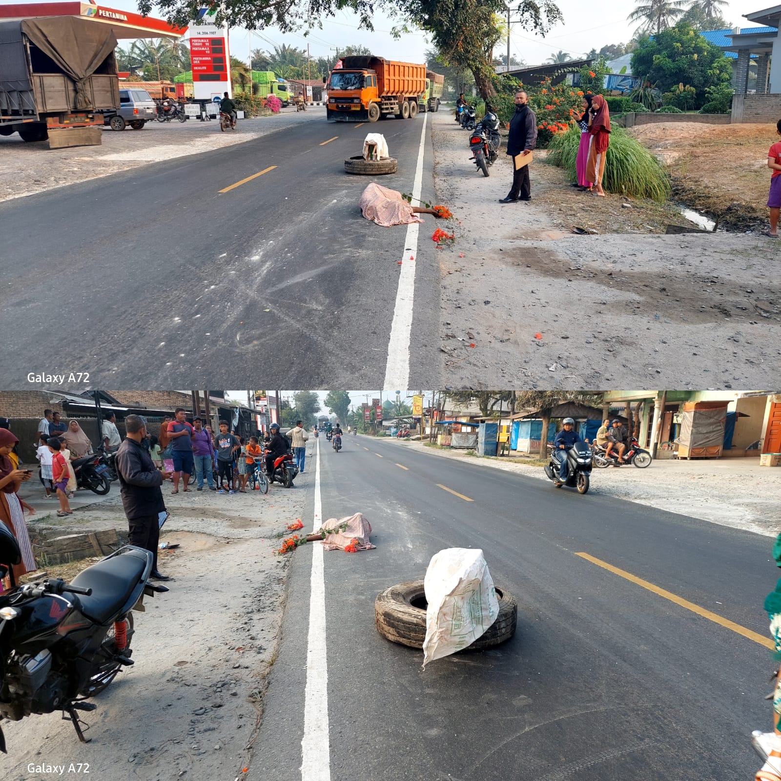 Kecelakaan Tabrak Lari di Jalinsum Sei Bamban Menewaskan Seorang Pejalan Kaki
