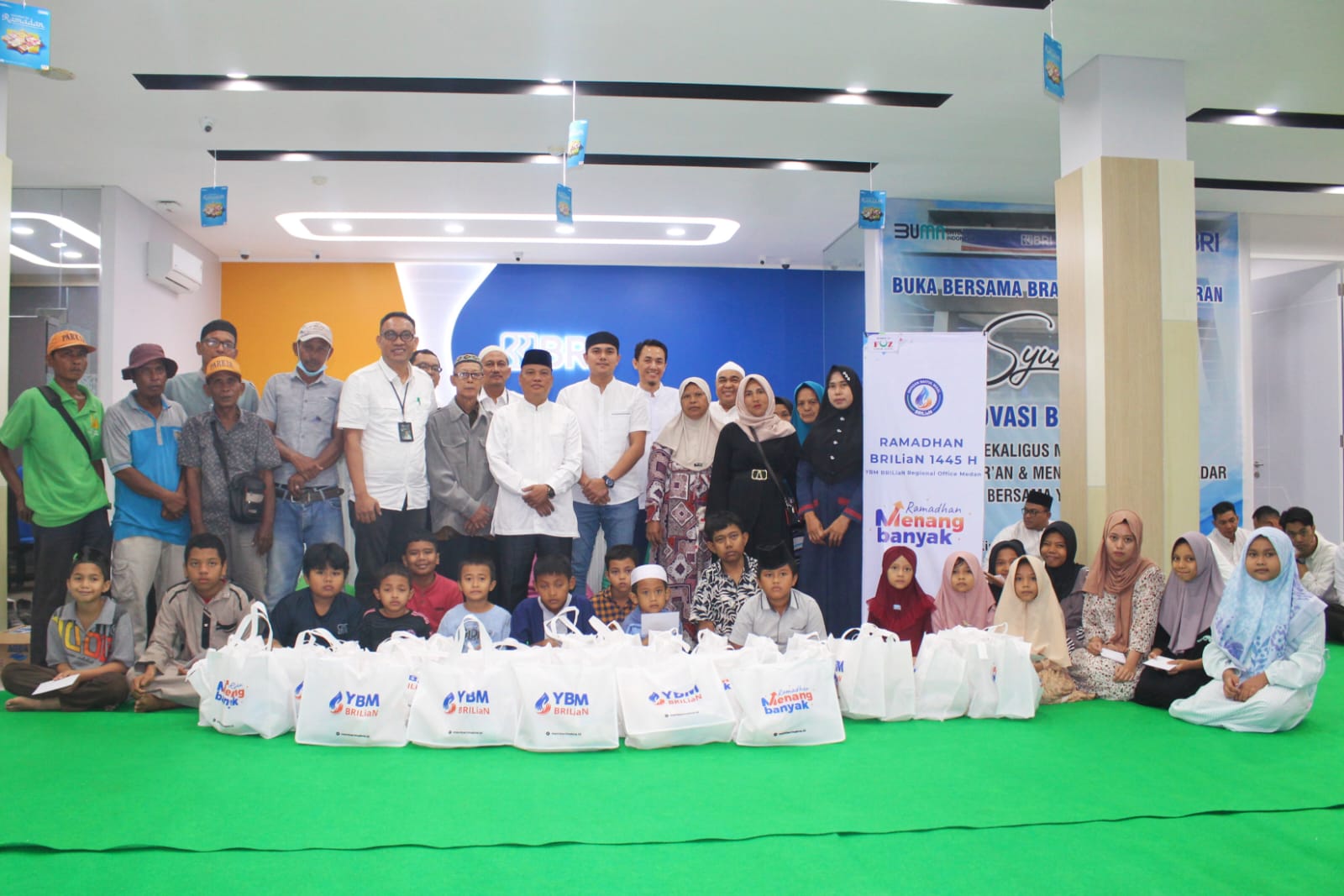 Gelar Buka Puasa Bersama, BRI Kisaran Santuni Anak Yatim dan Kaum Dhuafa
