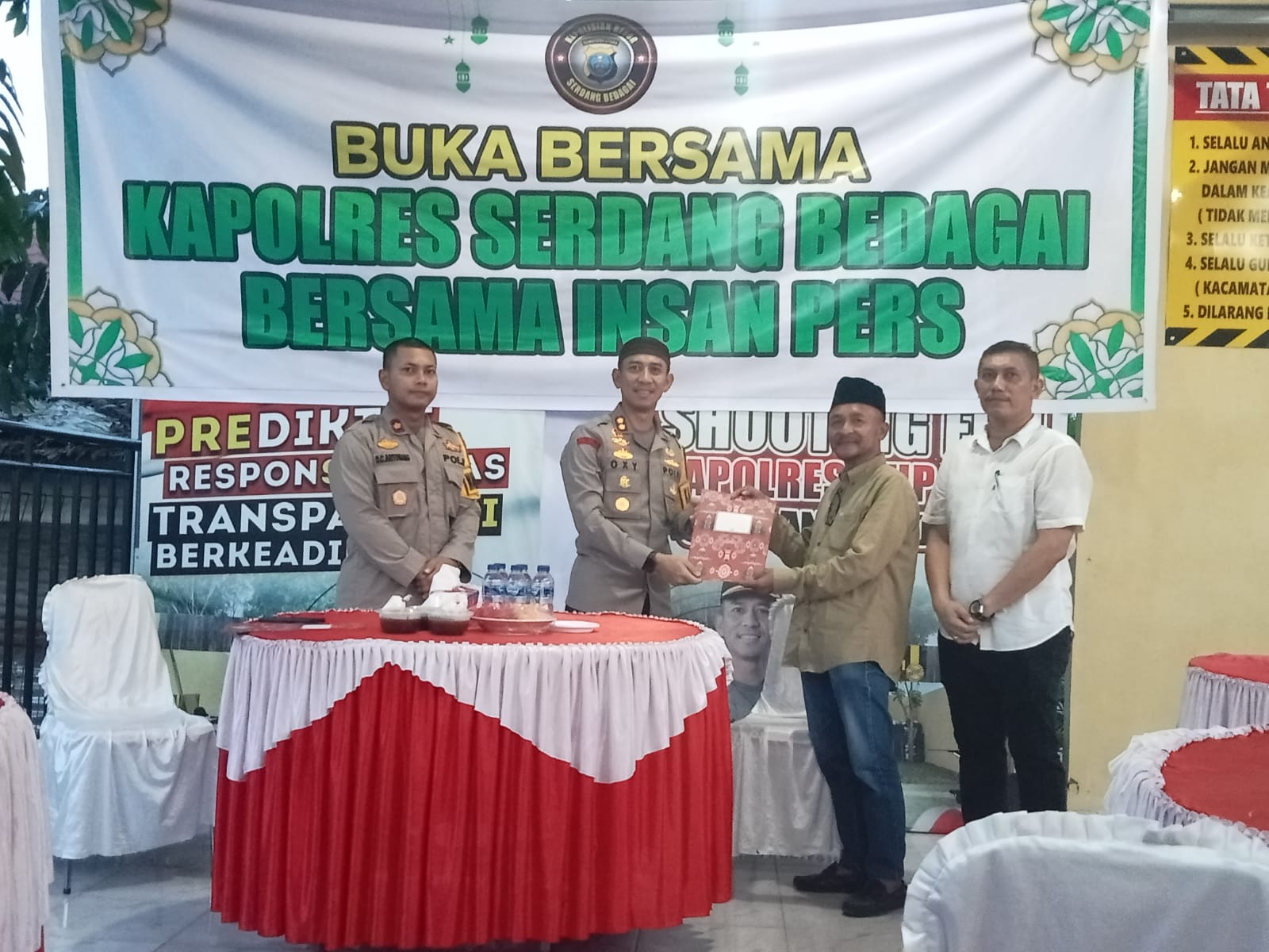 Kapolres Serdang Bedagai Menggelar Buka Puasa Bersama Wartawan