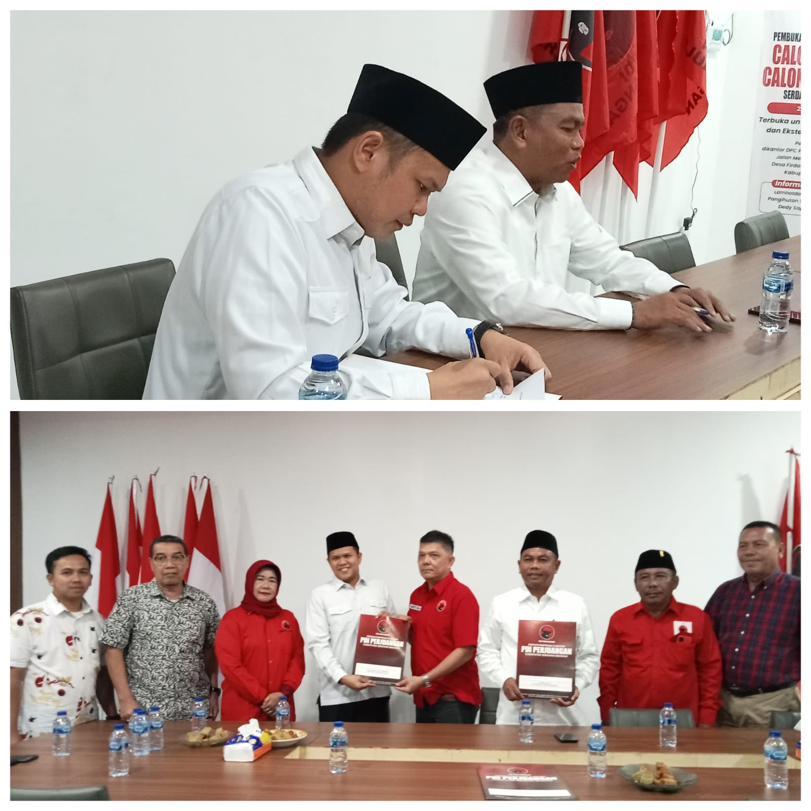 Darma Wijaya-Adlin Tambunan Kompak Mendaftar ke DPC PDIP Sergai