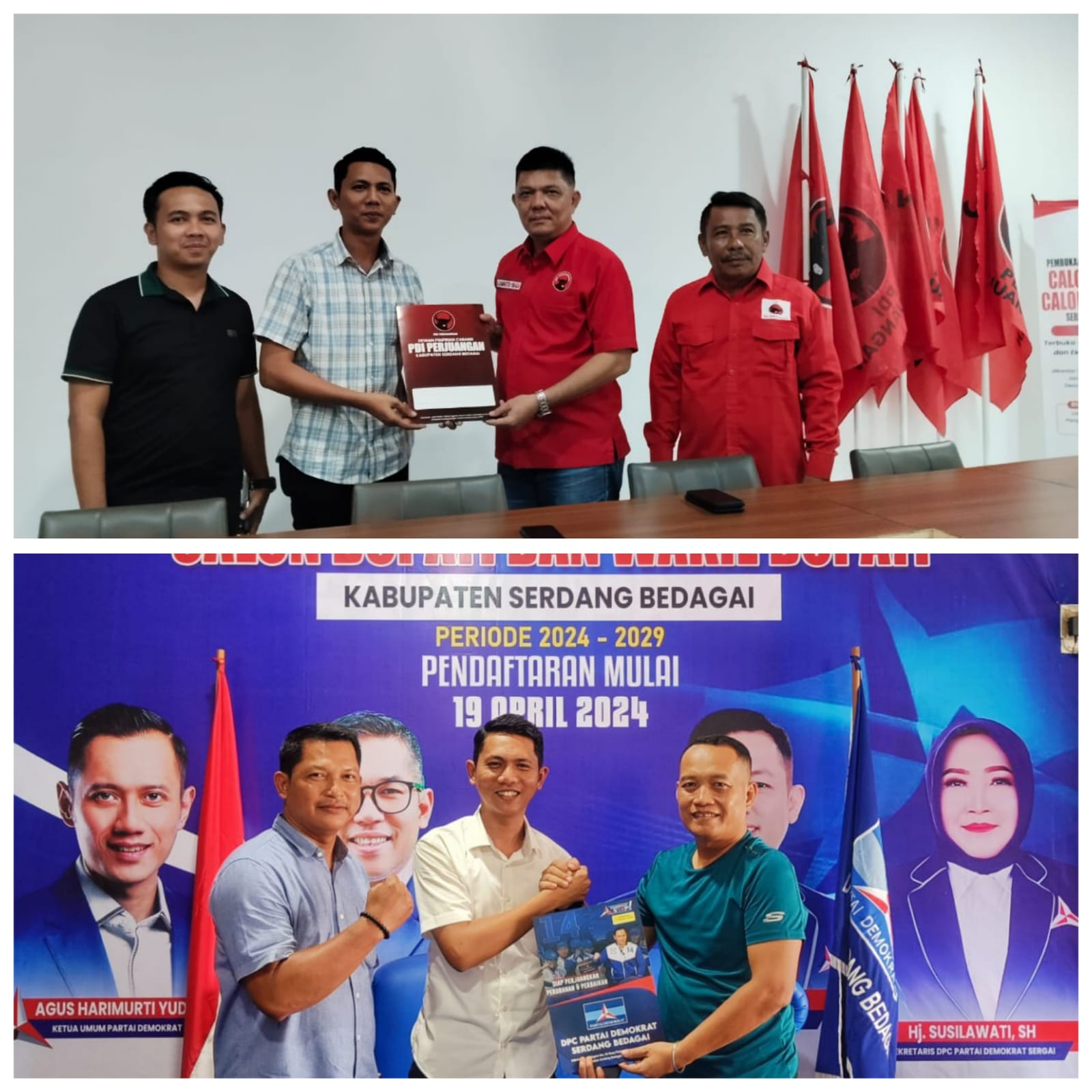 Datangi PDIP dan Demokrat, Zoefri Arie Harahap Siap Bertarung di Pilkada Sergai 2024