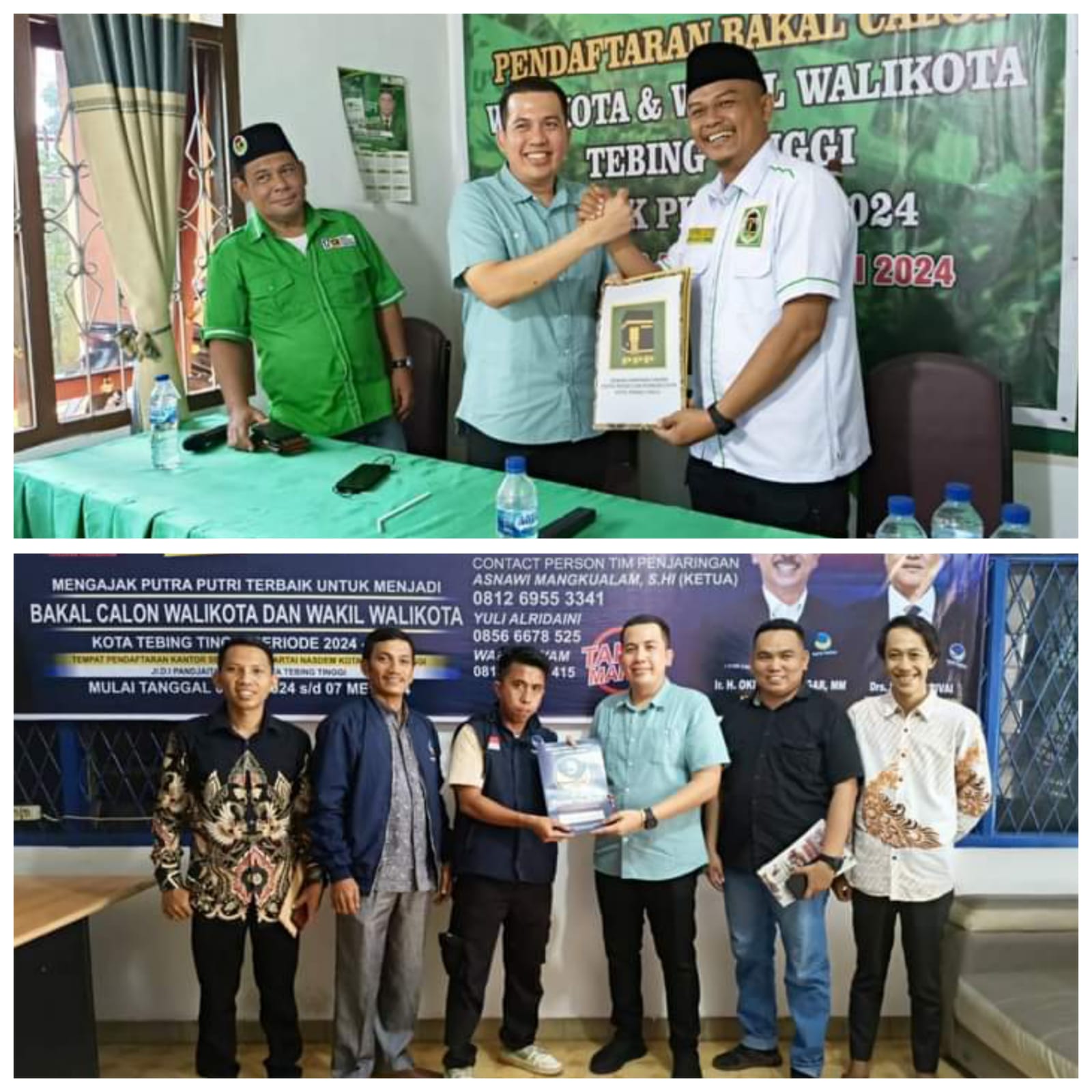 Riski Ramadhan Bersilaturahmi ke PPP dan Kembalikan Berkas di Nasdem Tebing Tinggi