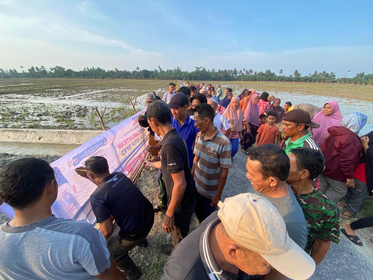 Petani Desa Makmur Sergai Dukung Bobby Nasution sebagai Calon Gubernur Sumut 2024