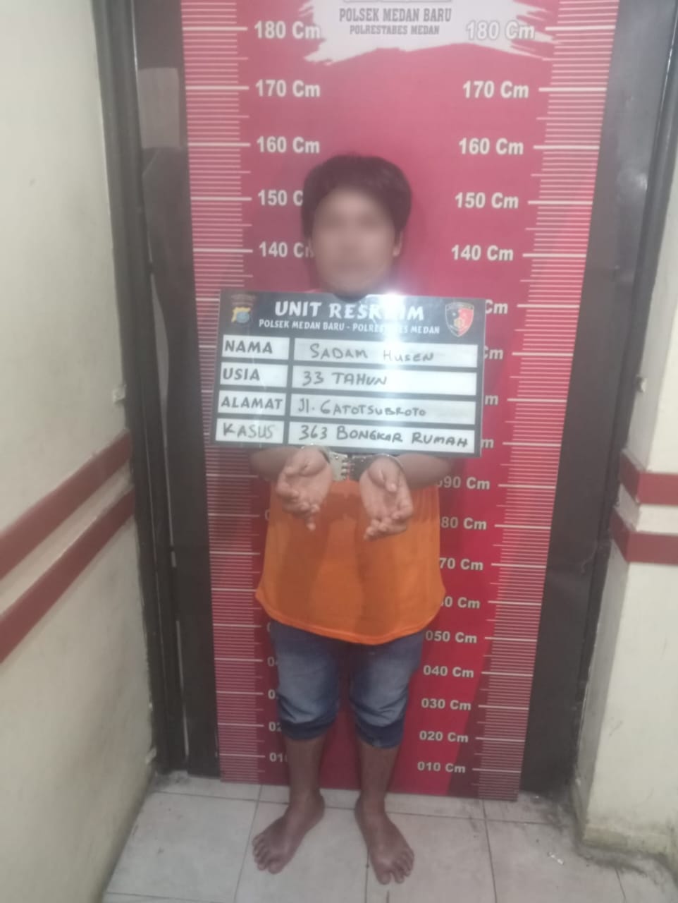 Polsek Medan Baru Ungkap Kasus Spesialis Curat, Pelaku Mencuri di Gudang Hawai Poto