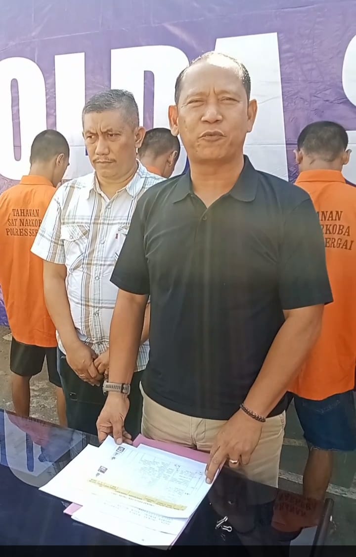 Satresnarkoba Polres Sergai Mengungkap Hasil Operasi Antik Narkoba 2024