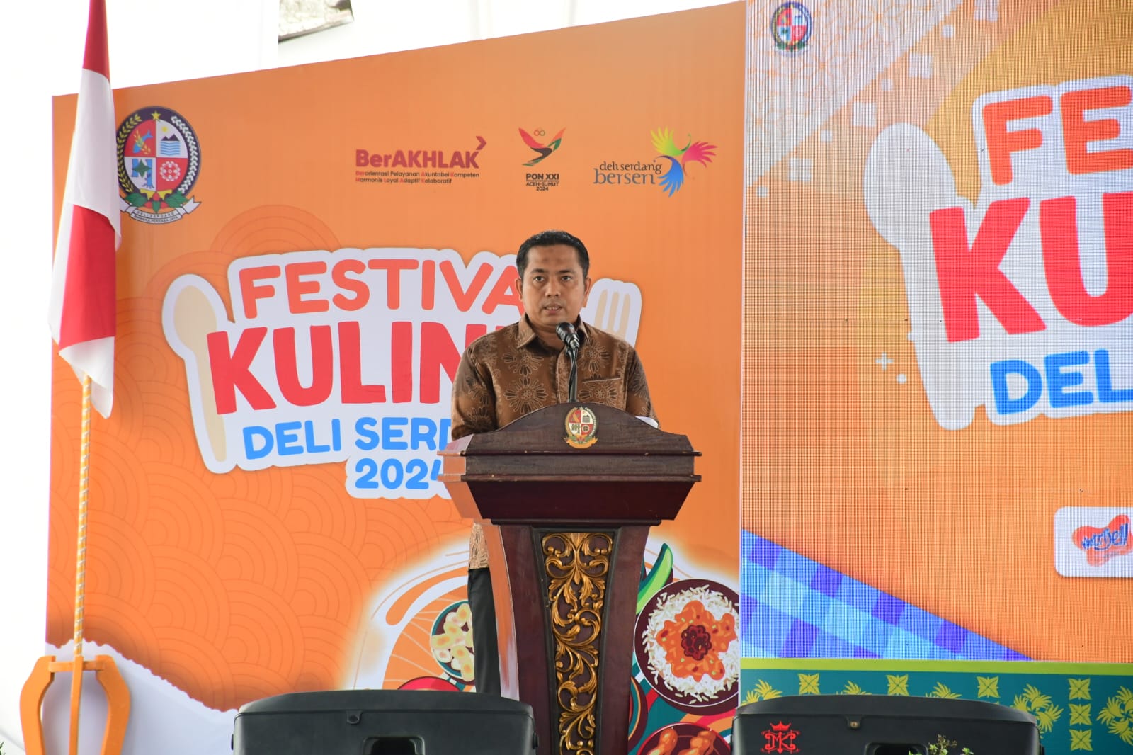 PJ Bupati Resmi Tutup Festival Kuliner Deli Serdang 2024 