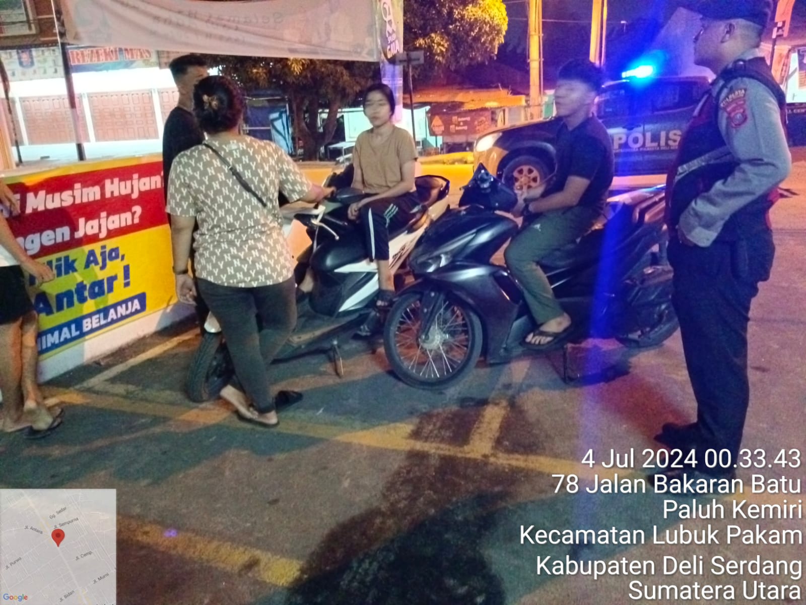 Polresta Deli Serdang Tingkatkan Patroli Blue Light