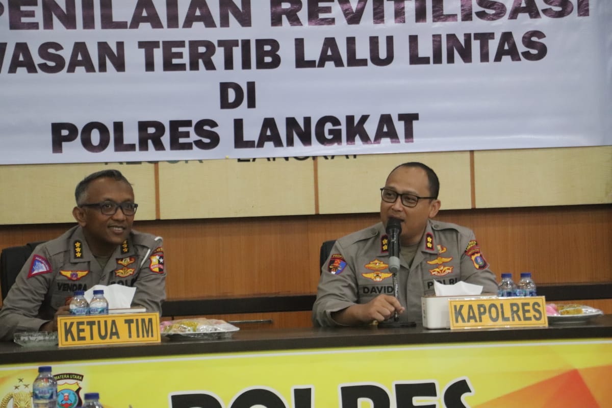 Polres Langkat ikuti penilaian Revitalisasi Kawasan Tertib Lalulintas