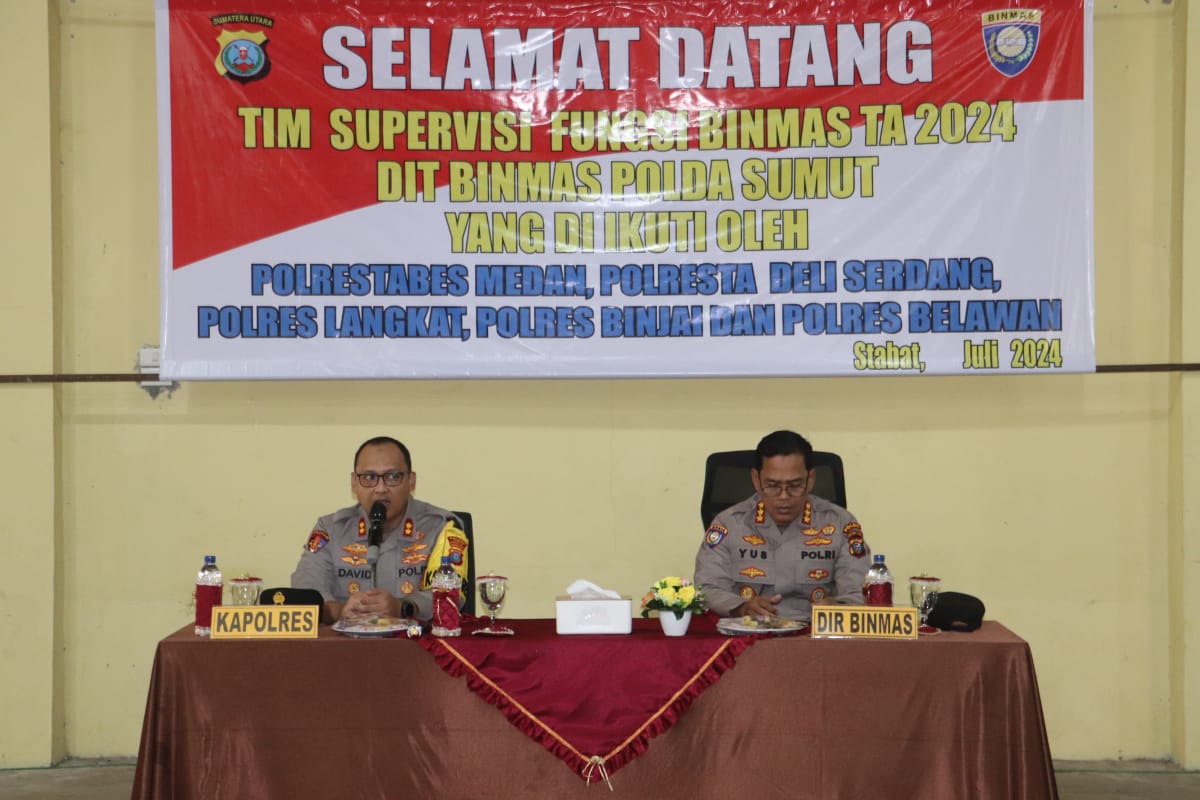 Dir Binmas Polda Sumut Adakan Kegiatan Supervisi di Polres Langkat