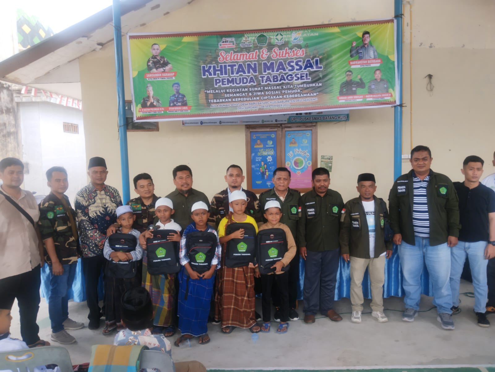 Pemuda Tabagsel Menggelar Bakti Sosial Khitanan Massal di Desa Baru Kecamatan Batang Kuis