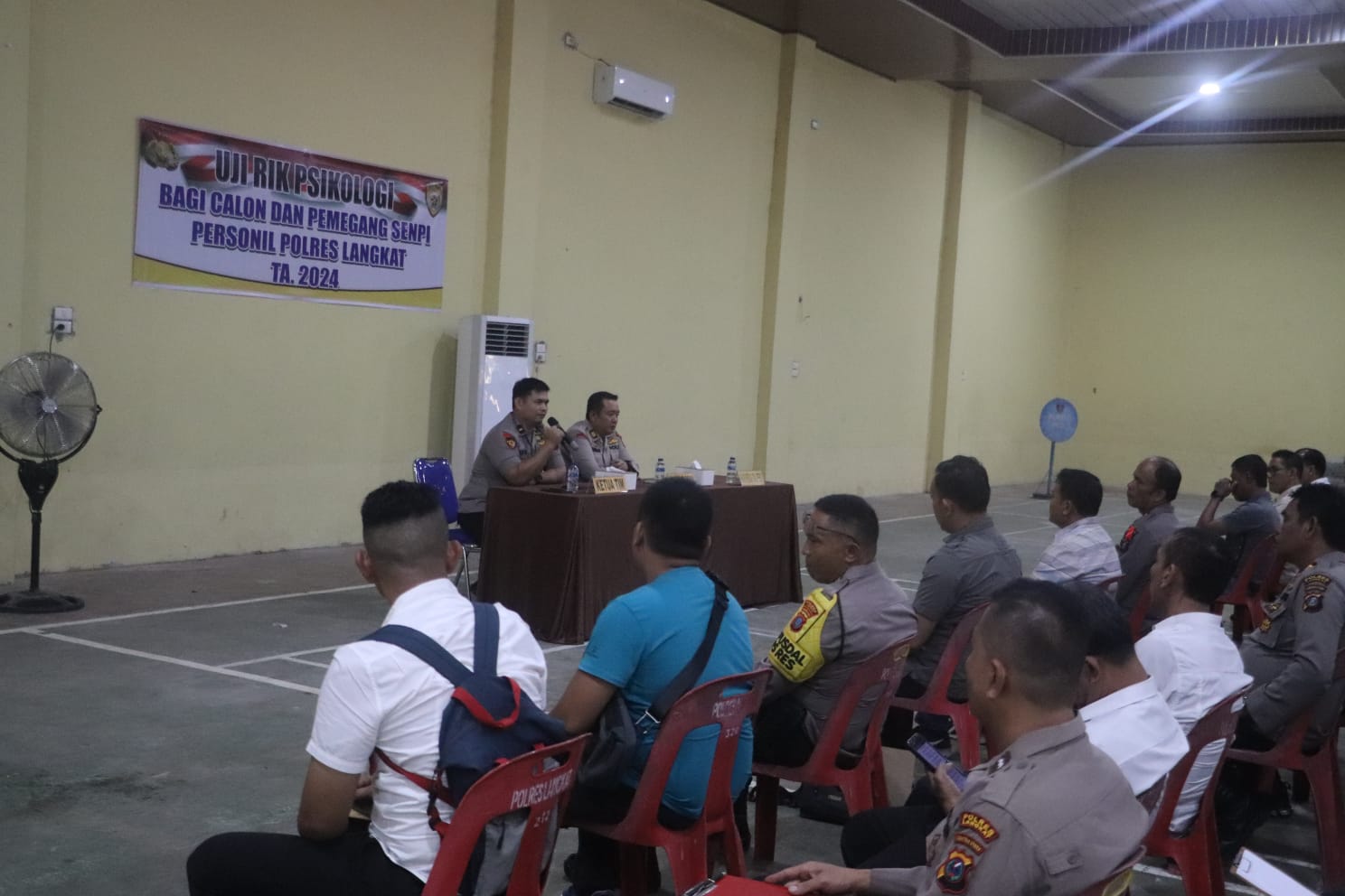 Personil Polres Langkat Ikuti Tes Psikologi Pemegang Senpi