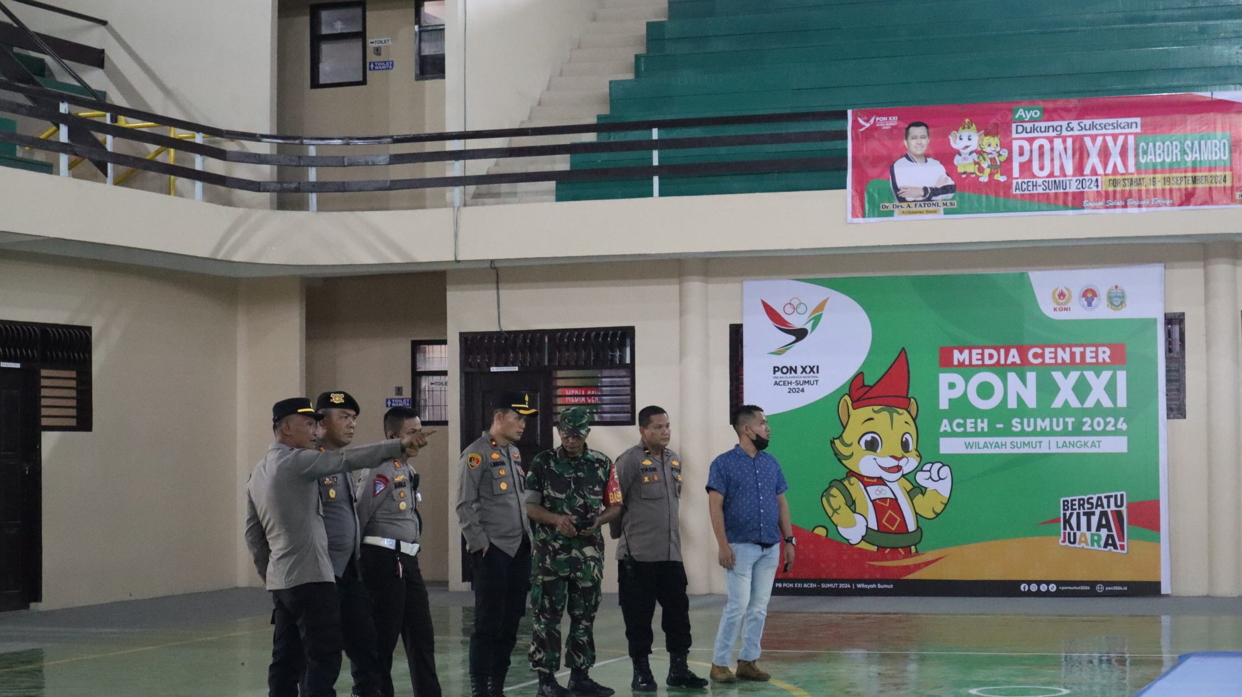 Polres Langkat Tinjau Keamanan dan Kesiapan Venue Cabor Sambo