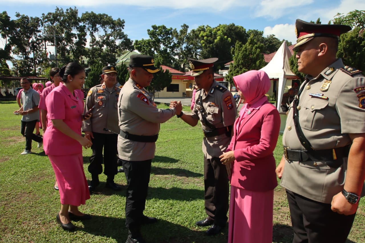 Polres Sergai Menggelar Upacara Serah Terima Jabatan 6 Pejabat Utama
