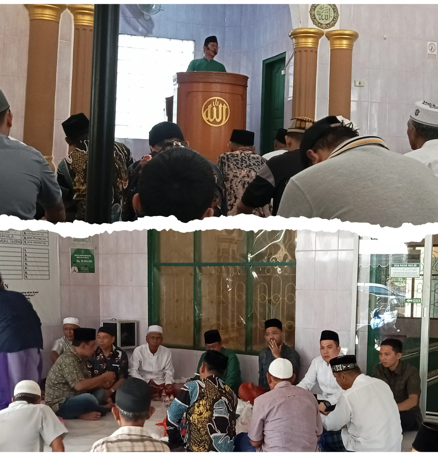 Calon Walikota dan Wakil Walikota Tebing Tinggi Nomor Urut 1, Laksanakan Shalat Jumat di Masjid Jami
