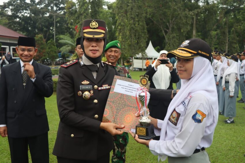 Polresta Deli Serdang Ikuti kegiatan Upacara Bela Negara Ke-76