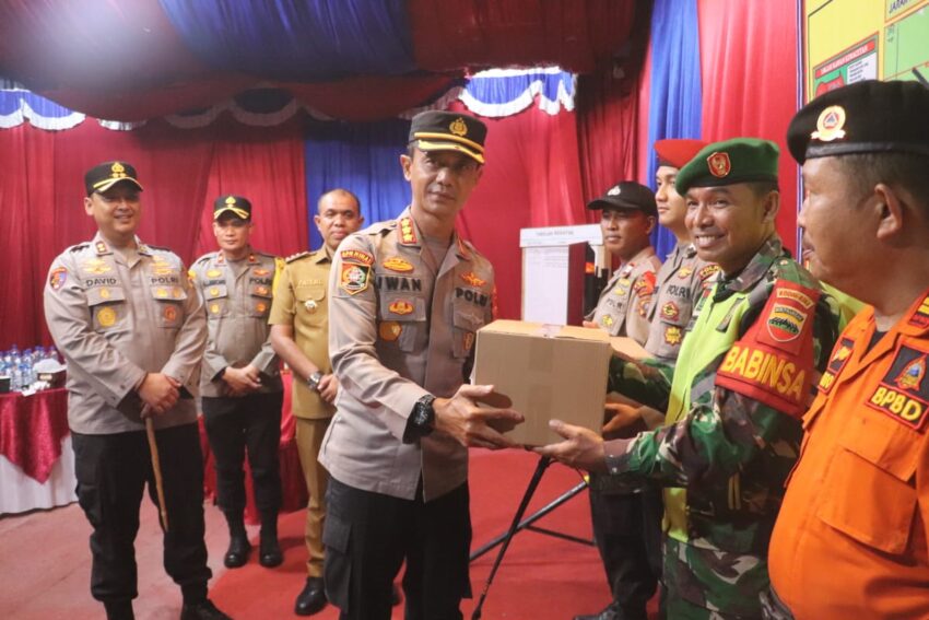 Kapolres Langkat dan Rombongan Tinjau Kesiapan Pos PAM Nataru