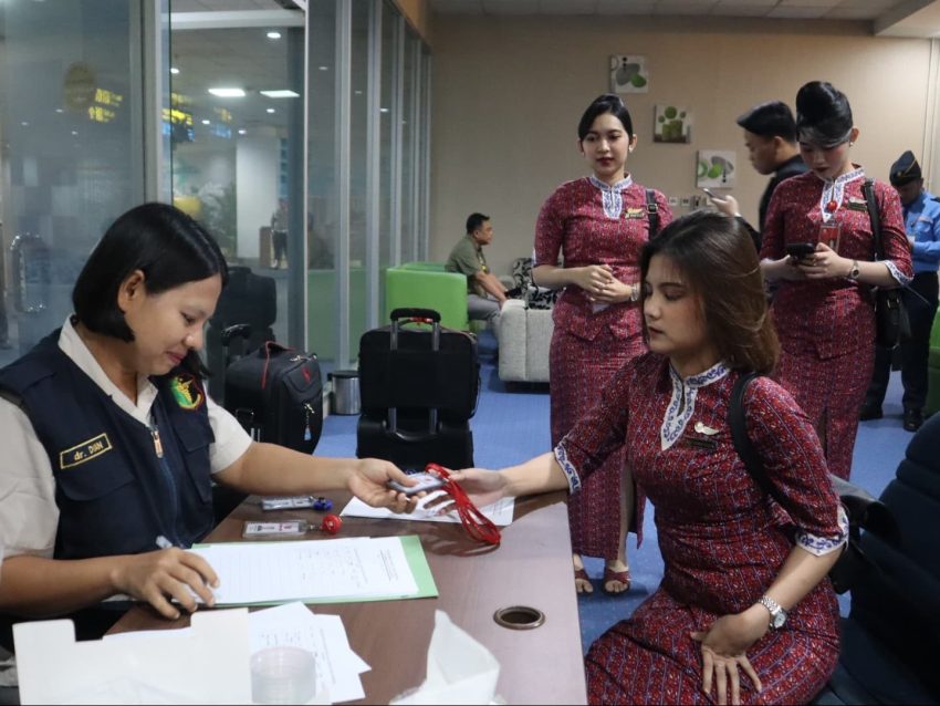 Ops Lilin Toba 2024 Lakukan Tes Urin Awak Maskapai Dan Masinis KNIA