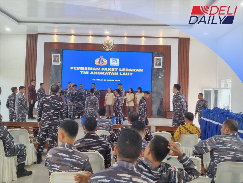 BRI BO Tanjungbalai Salurkan 200 Paket Sembako Dalam TNI AL Selindo 2025