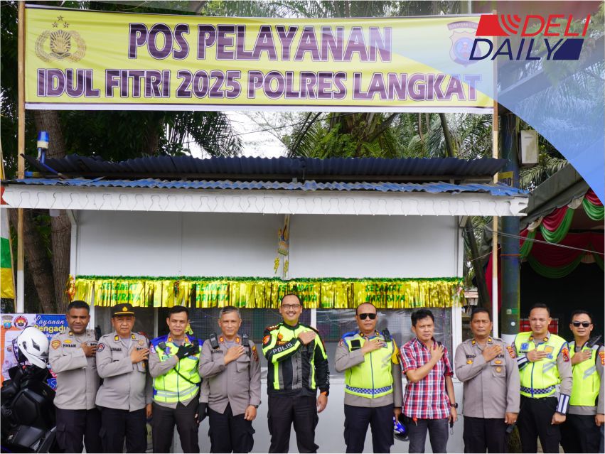 Kapolres Cek Kesiapan Pos Pengamanan Ops Ketupat Toba 2025 di Wilkum Langkat