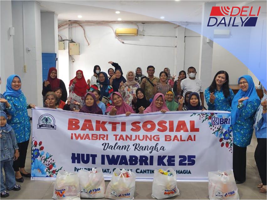 IWABRI BO Tanjungbalai Gelar Bakti Sosial, 30 Paket Sembako Disalurkan ke Warga