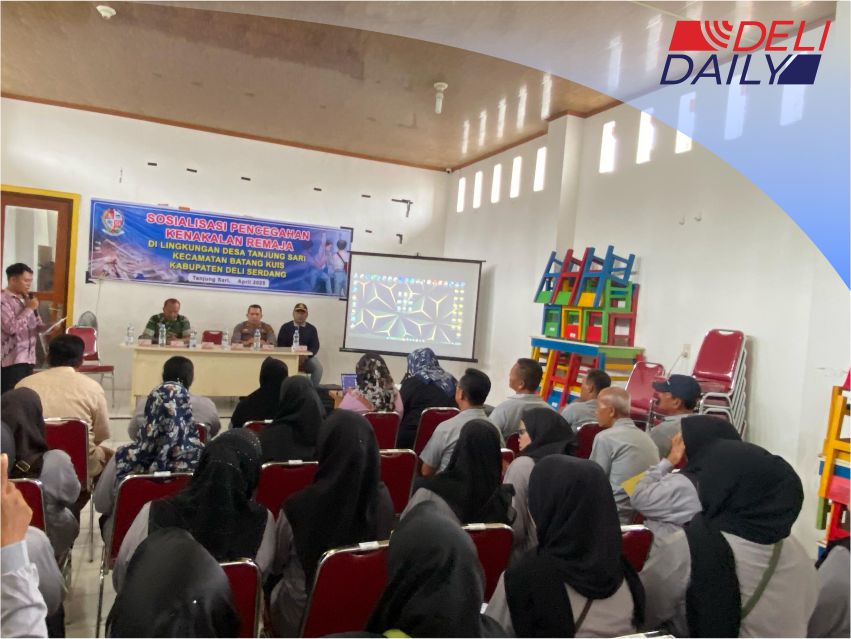 Desa Tanjung Sari, Kecamatan Batang Kuis, Berikan Sosialisasi Pencegahan Kenakalan Remaja Terhadap Masyaraka
