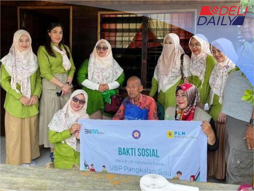 Srikandi dan PIKK PLN Indonesia Power Gelar Bakti Sosial ke rumah warga di Kecamatan Pangkalan Susu, Langkat.