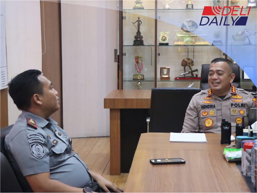 Kapolresta Deli Serdang Terima Kunjungan Kalapas Lubuk Pakam