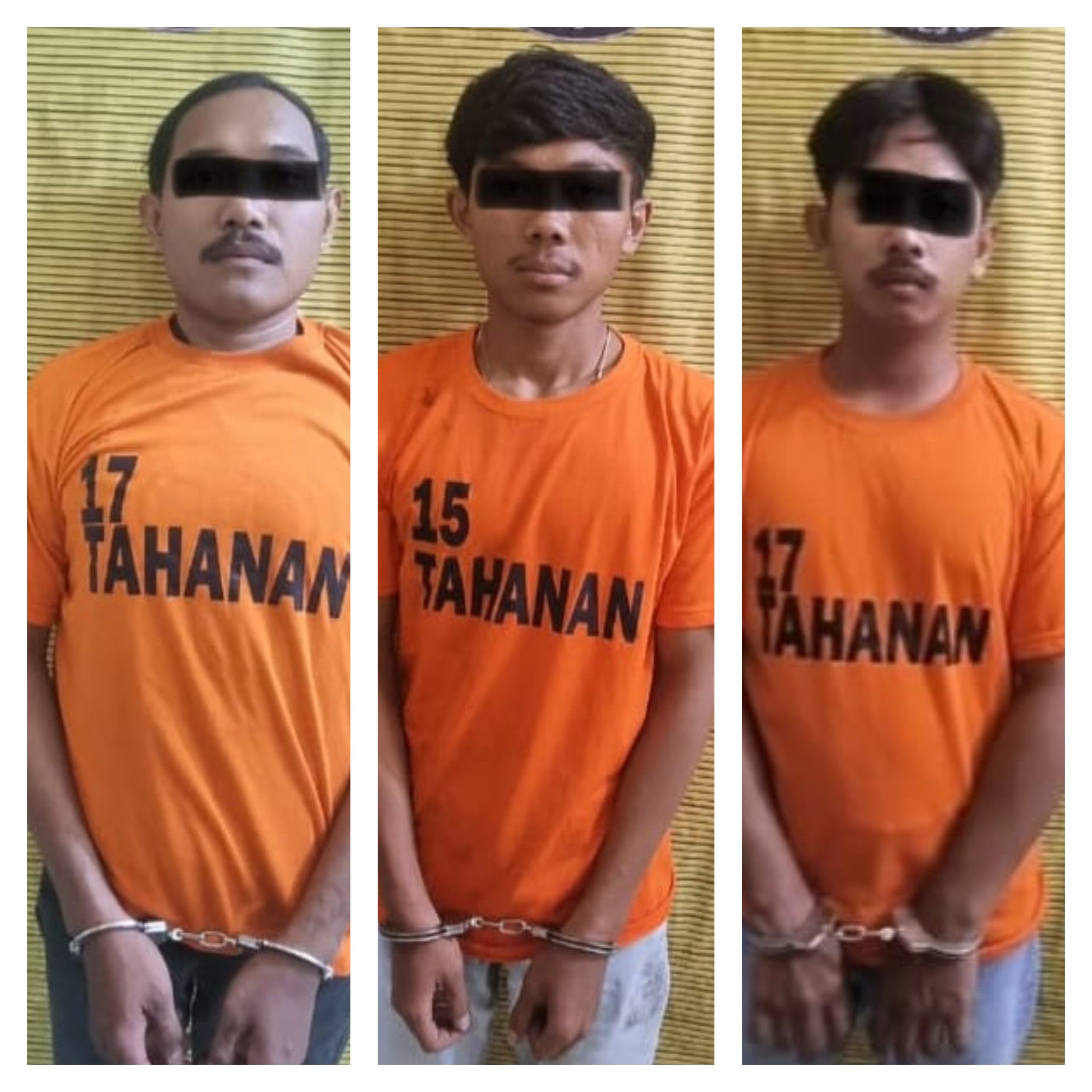 Kelabui Petugas Dengan Bungkus Rokok, Tiga Pria Langsung Di Boyong Ke Polres Binjai