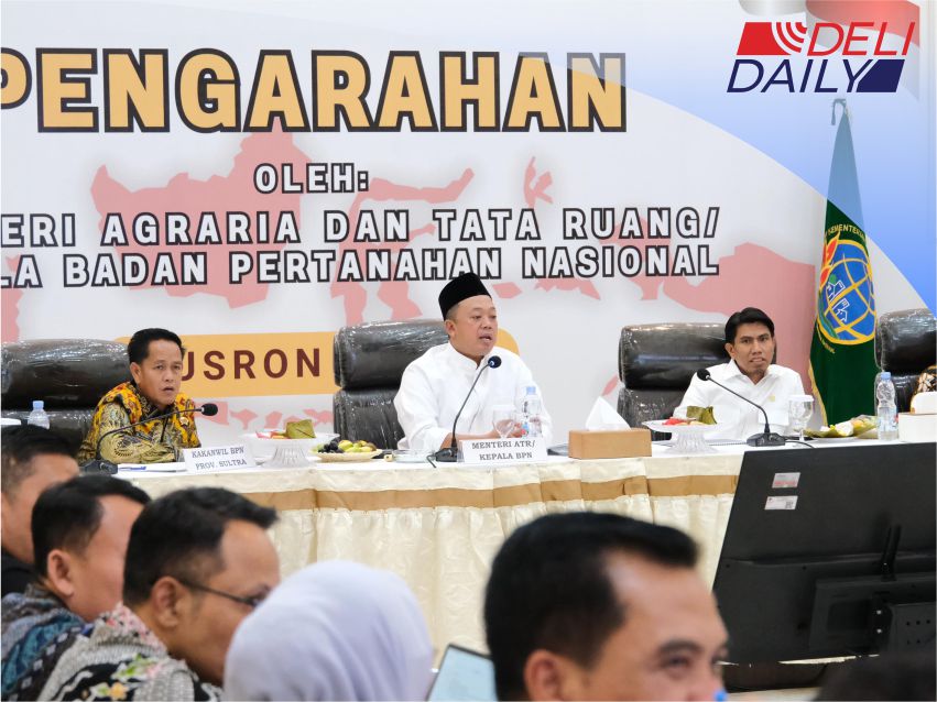 Menteri Nusron Minta Jajaran Kanwil BPN Provinsi Sulawesi Tenggara Percepat Validasi Data Pertanahan dan Tingkatkan Kualitas Layanan