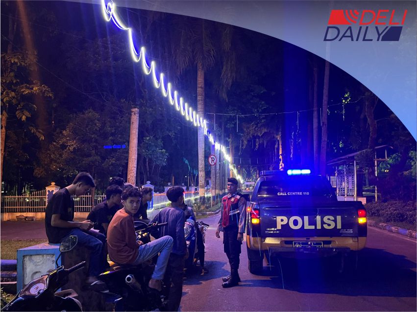 Jajaran Polresta Deli Serdang Rutin Laksanakan Patroli dan Sampaikan Langsung Himbauan Kamtibmas kepada Masyarakat