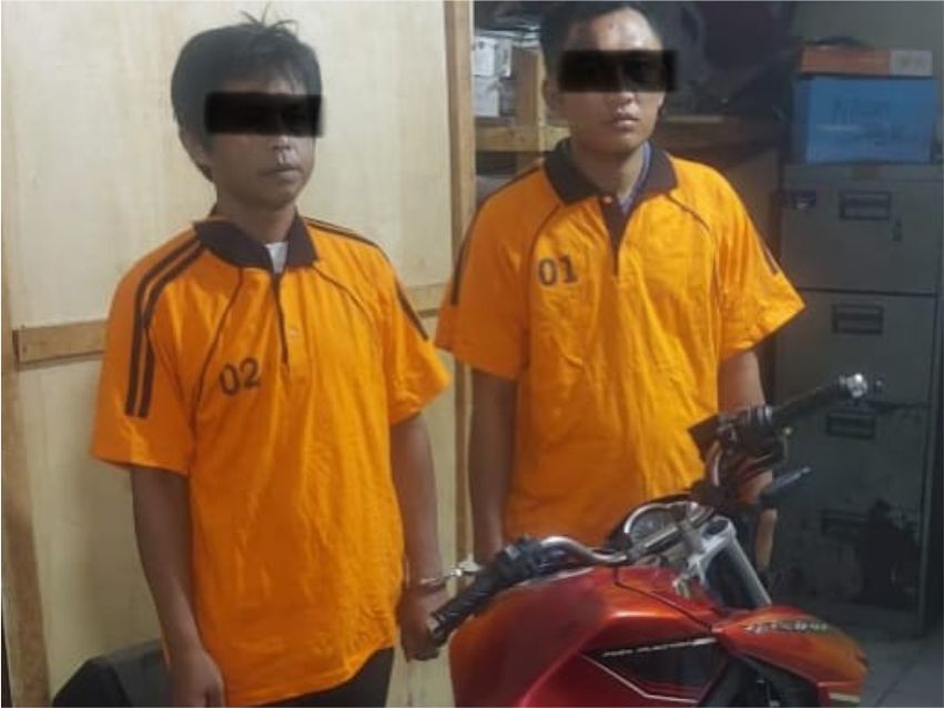 Dua Orang Pelaku Maling Sp.Motor, Ditangkap Polsek Sei Bingai