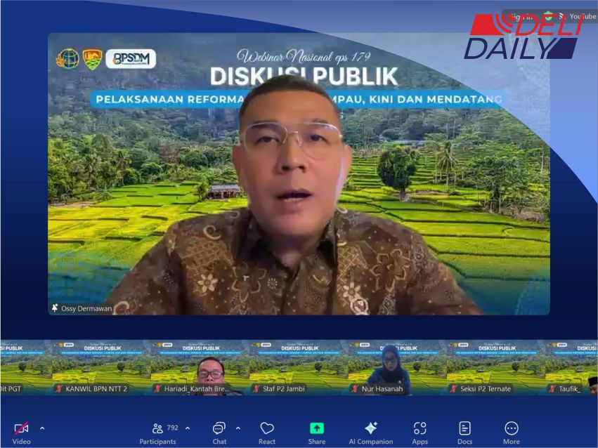 Reforma Agraria sebagai Warisan Sejarah, Wamen Ossy Sampaikan Pandangan Strategis untuk Masa Depan