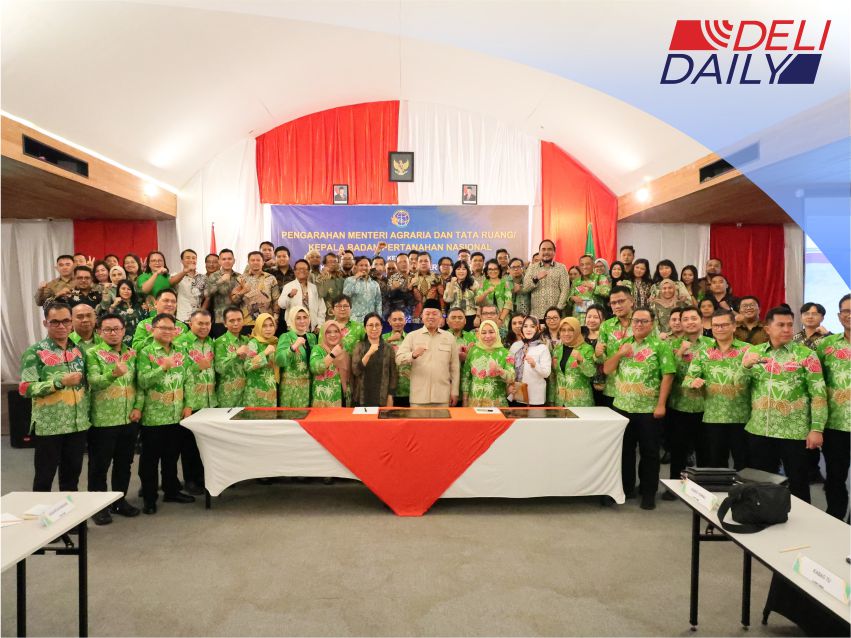 Menteri Nusron Sampaikan Soal Penguatan Sistem dan SDM di Hadapan Jajaran Kanwil BPN Provinsi Sulut