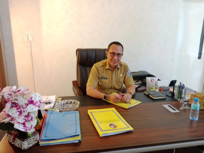 M Salim Kepala Bependa Kabupaten Deli sedang