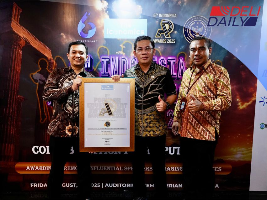 Kementerian ATR/BPN Raih Penghargaan Popular Government Institution 2025 dari The Iconomics
