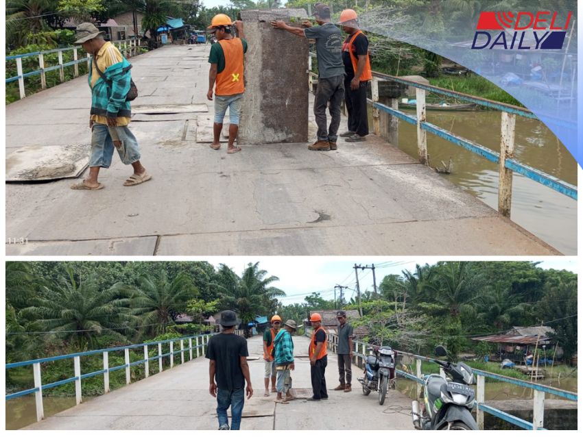Pemkab Deli Serdang Percepat Perbaikan Jembatan Kelambir, Rehab Total Menyusul Tahun Depan