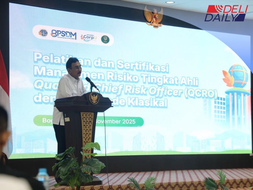 Sertifikasi Manajemen Risiko, Sekjen Kementerian ATR/BPN Tekankan Pentingnya Pengambilan Keputusan Berbasis Risiko bagi Pimpinan