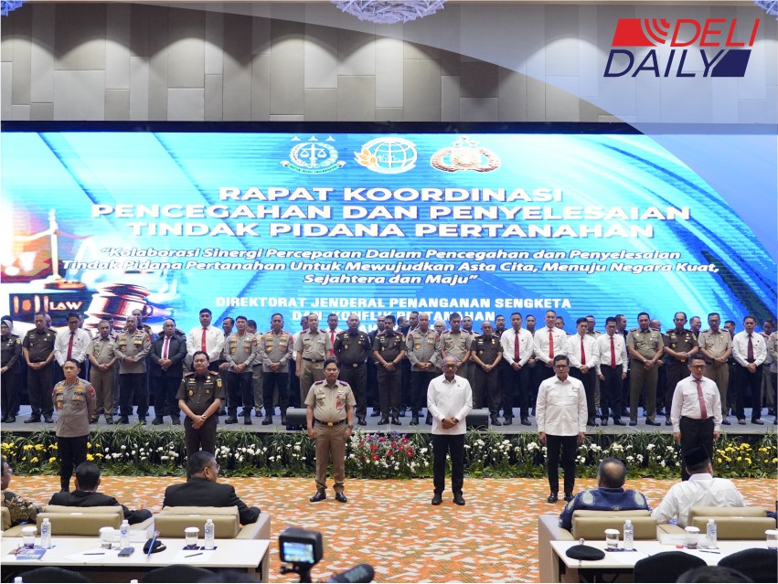 Menteri Nusron Berikan Penghargaan kepada 74 Pihak yang Berperan dalam Pencegahan Tindak Pidana Pertanahan