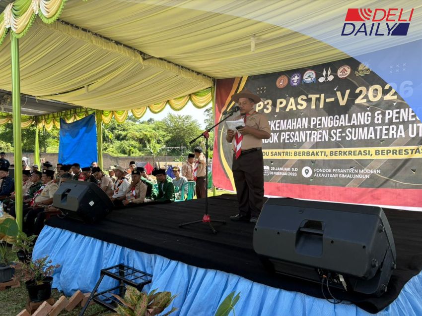 LP3 ke-V Resmi Dibuka: 350 Pramuka Santri Berkompetisi Asah Karakter di Simalungun