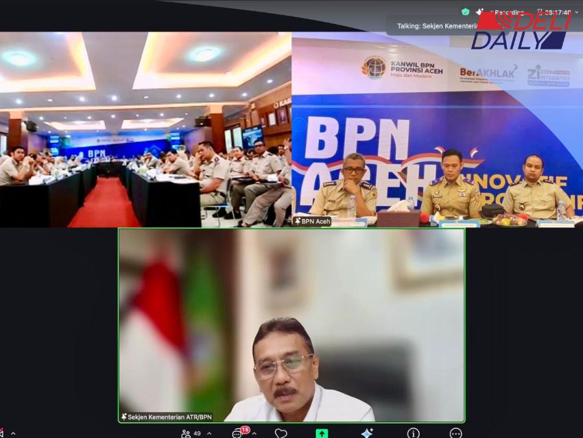 Buka Rakerda BPN Aceh, Sekjen ATR/BPN: Capaian Kinerja Bukan Sekadar Angka, Tapi Kualitas