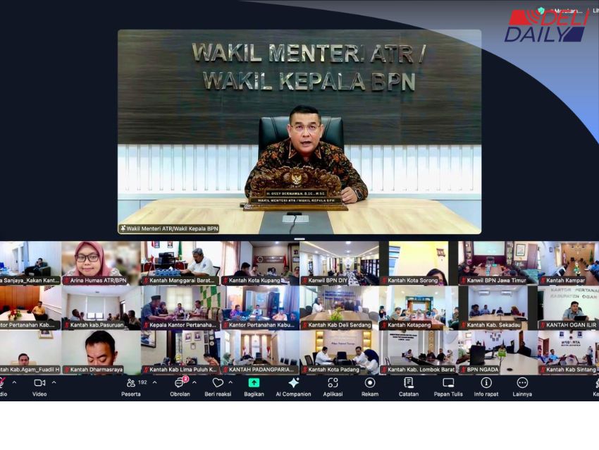 Sekjen ATR/BPN Ingatkan Sinkronisasi Data GeoKKP: Layanan Belum Clear Jika Fisik Belum di Tangan Warga