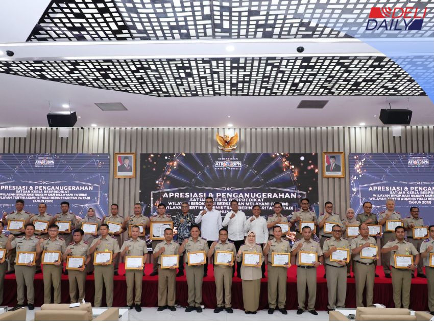 Kementerian ATR/BPN Anugerahkan WBBM dan WTAB 2026, Sekjen: Jangan Puas, Terus Jaga Konsistensi!