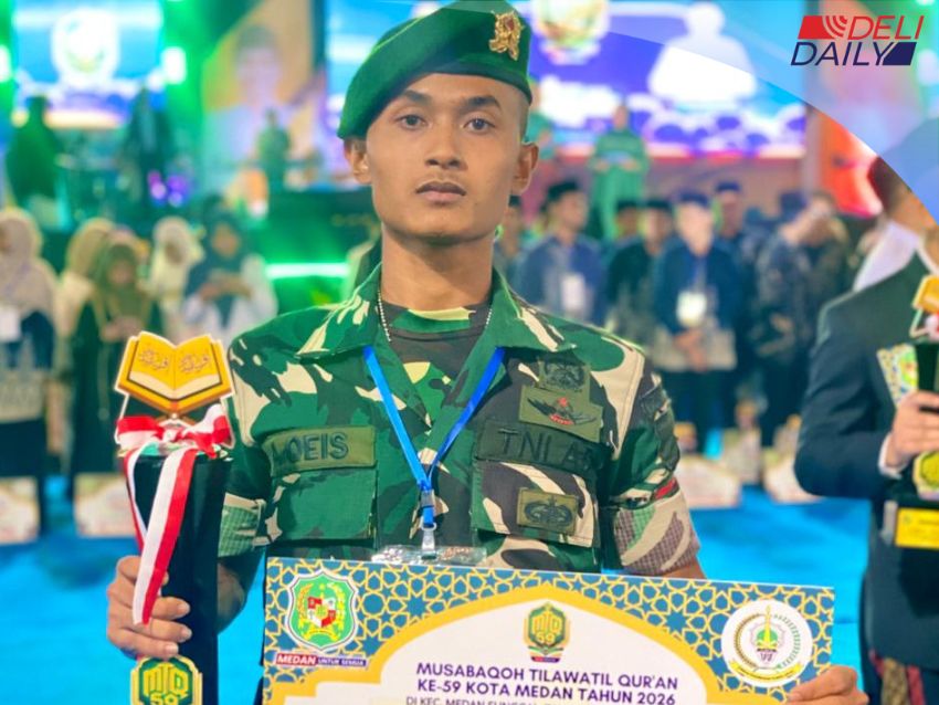 Seni di Balik Seragam Loreng: Kisah Prada Ahmad Qeis, Sang Jawara Kaligrafi MTQ Kota Medan