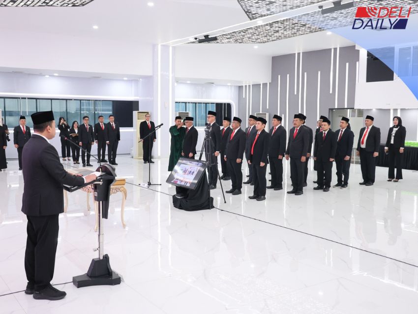Penyegaran SDM Kementerian ATR/BPN, 130 Pejabat Diambil Sumpah dan Tanda Tangani Pakta Integritas