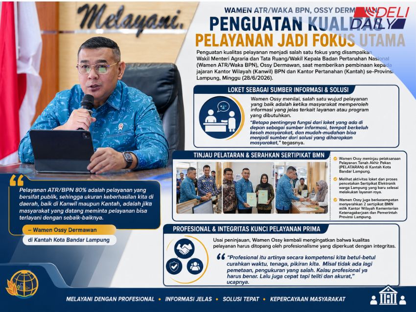 Wamen Ossy: Loket BPN Sumber Informasi & Solusi, Bukan Sekadar Tempat Antre