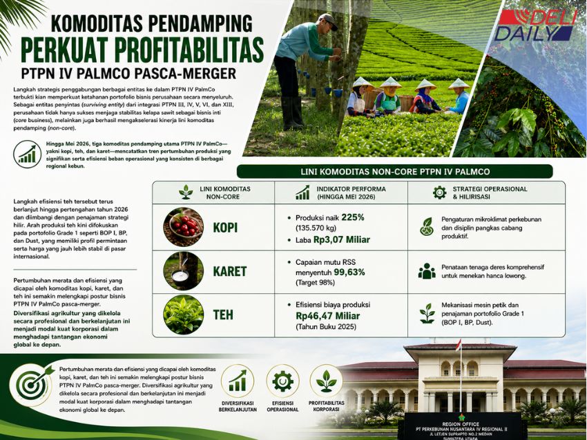 Bukan Cuma Kelapa Sawit, Lini Kopi dan Karet PTPN IV PalmCo Diam-Diam Sumbang Laba Jumbo