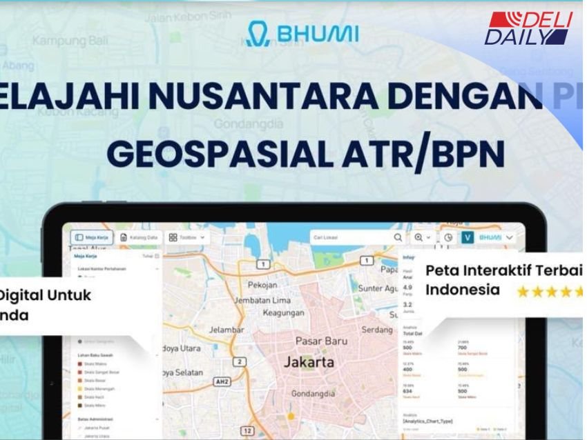 Cek Bentuk Bidang Hingga Zona Nilai Tanah Lewat Ponsel, Ini Cara Mudah Akses Peta Digital Bhumi ATR/BPN